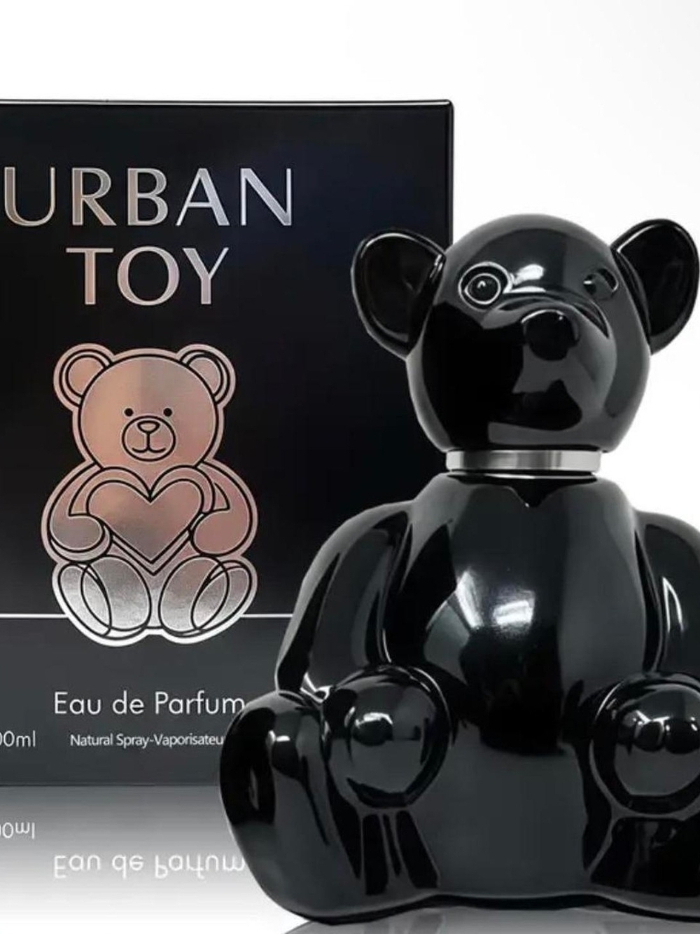 Urban Outfitters Black Gloss Teddy Bear Fragrance Bottle